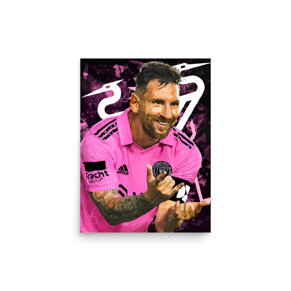 messi | “sixth sense” | 12” x 16” poster