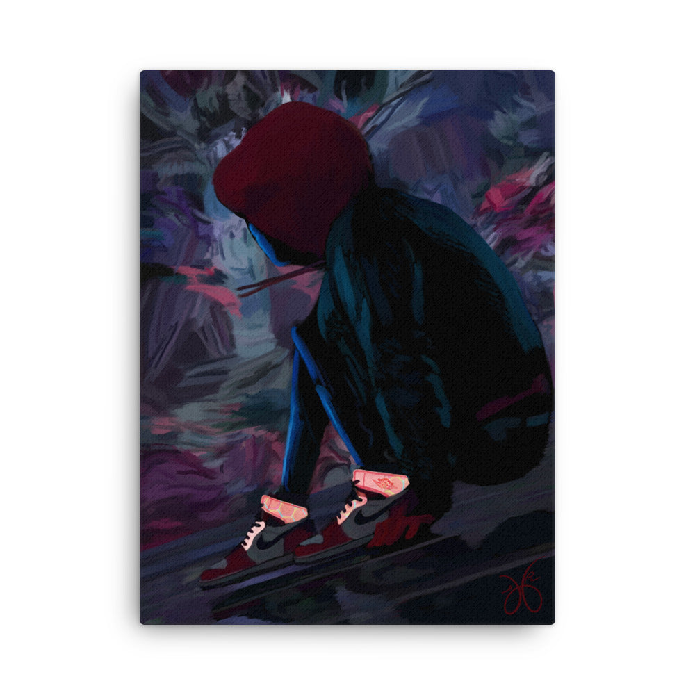 miles morales | “leap of faith” | 18” x 24” canvas