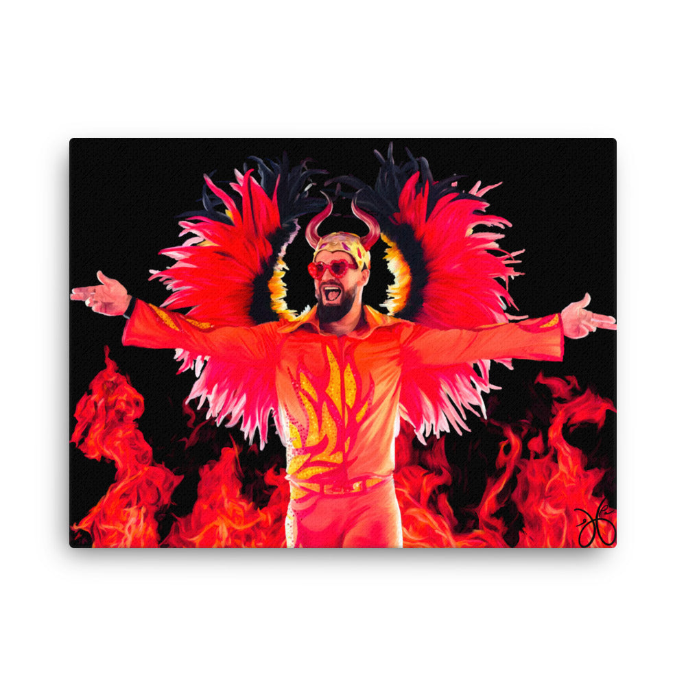 seth rollins | “burn it down” | 18” x 24” canvas