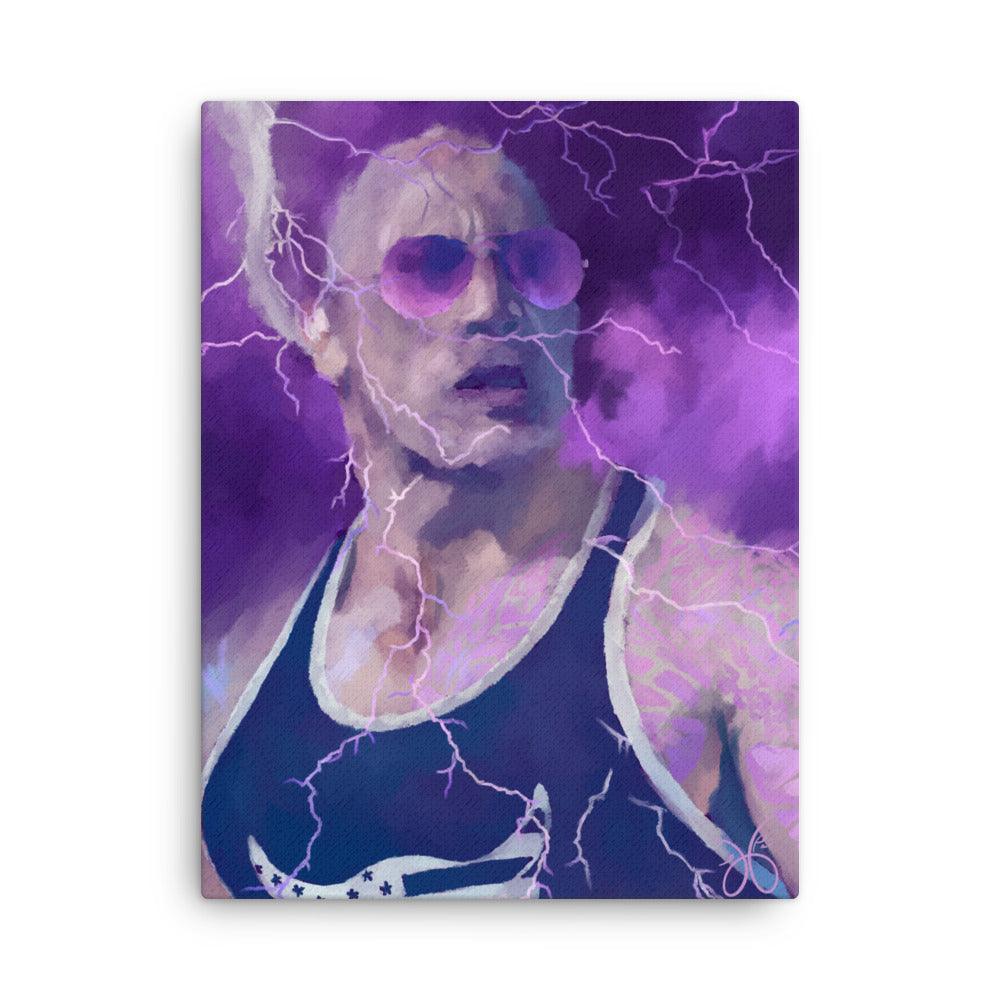 the rock | ”electric” | 18” x 24” canvas