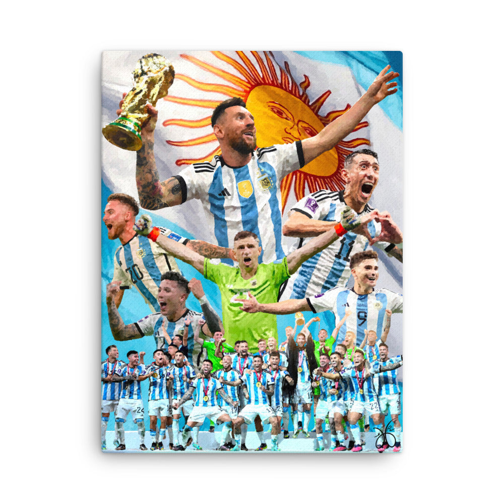 argentina | "campeones del mundo" | 18” x 24” canvas
